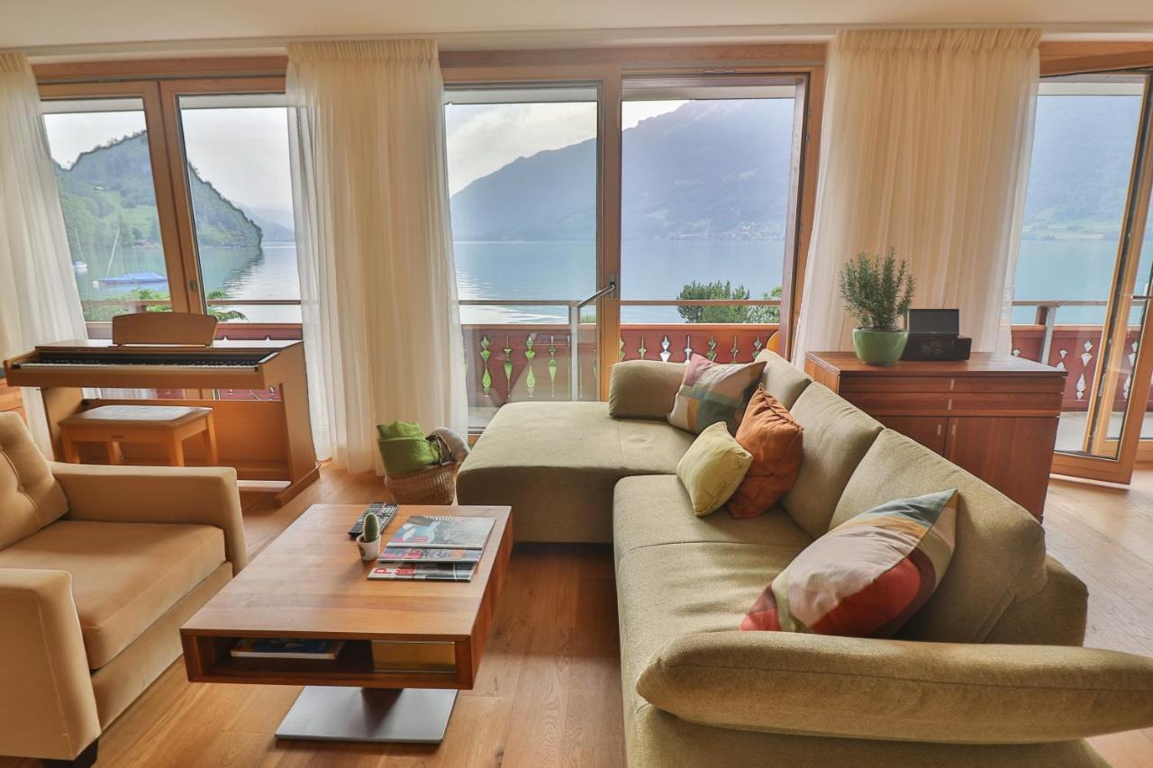 Seehaus Lake View 3-Bedroom Apartment Iseltwald Exteriör bild